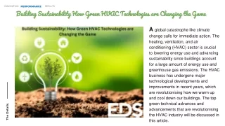 Building Sustainability How Green HVAC Technologies are Changing the Game (1)