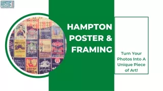 Professional Poster Framing - Elegant & Aesthetic Look | Southampton