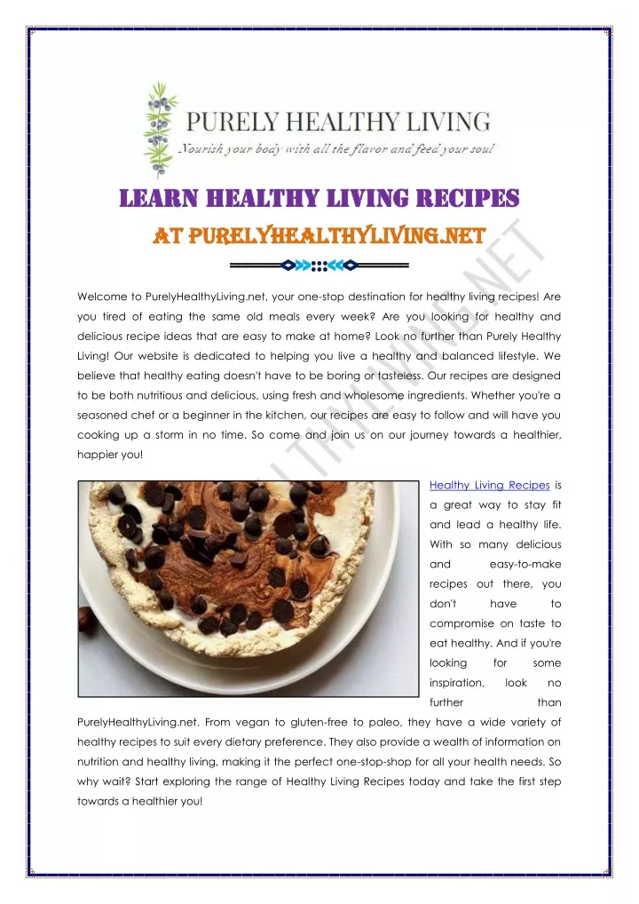 learn healthy living recipes learn healthy living