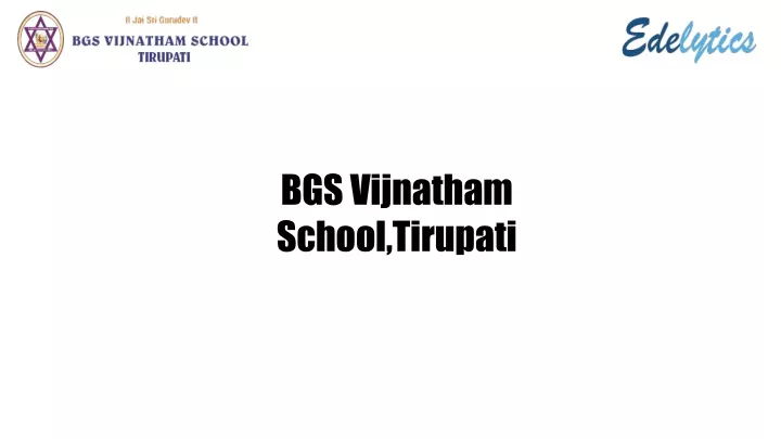 bgs vijnatham school tirupati