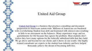 United Aid Group_ Your Pathway to Debt-Free Living