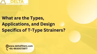 What are the Types, Applications, and Design Specifics of T-Type Strainers?