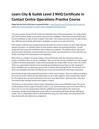 learn city guilds level 2 nvq certificate