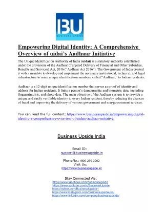 empowering digital identity a comprehensive