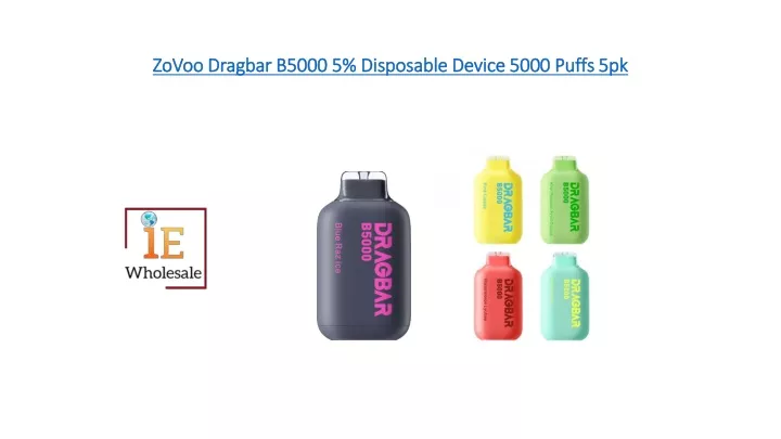 zovoo dragbar b5000 5 disposable device 5000 puffs 5pk