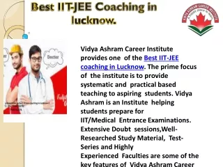 Best IIT-JEE coaching in Lucknow.
