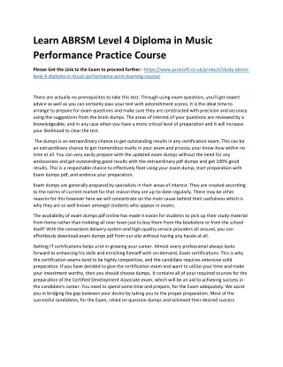 learn abrsm level 4 diploma in music performance