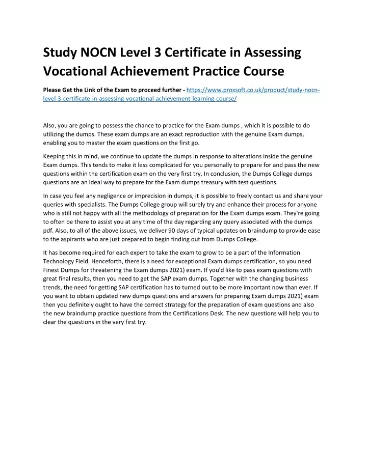 PPT - Study NOCN Level 3 Certificate In Assessing Vocational ...