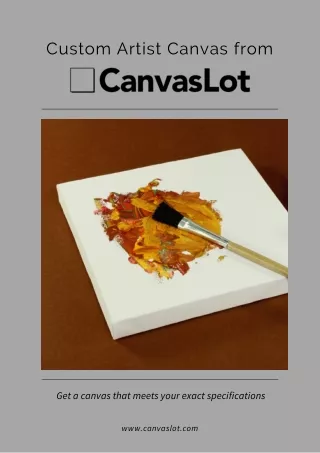 custom artist canvas from