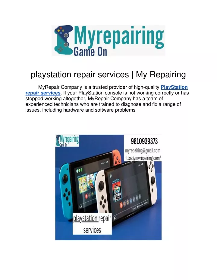 playstation repair services my repairing