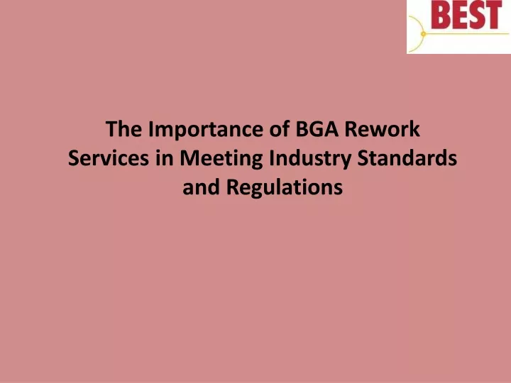 the importance of bga rework services in meeting