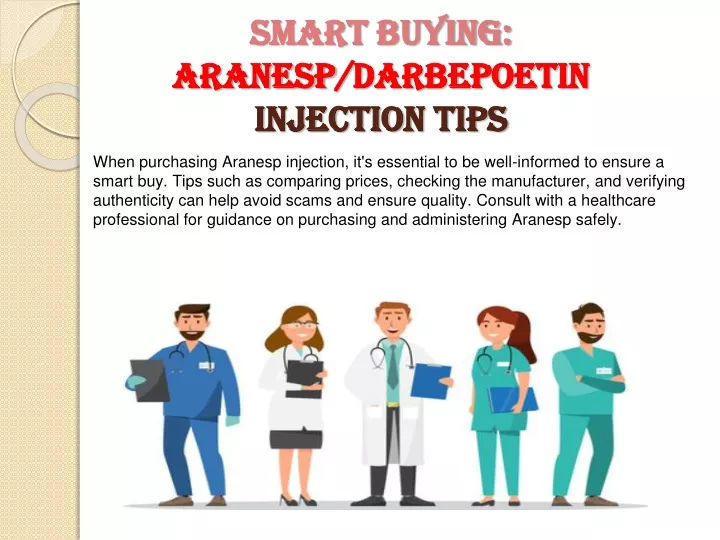 smart buying aranesp darbepoetin injection tips