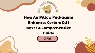How Air Pillow Packaging Enhances Custom Gift Boxes A Comprehensive Guide
