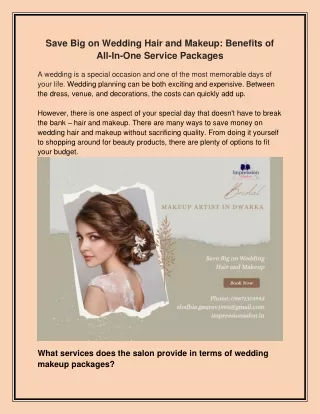 Save Big on Wedding Hair and Makeup