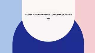 Elevate Your Brand with Consumer PR Agency NYC