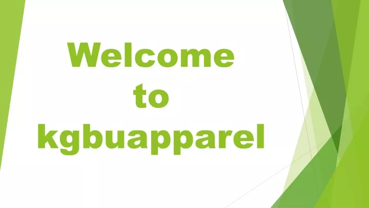 welcome to kgbuapparel