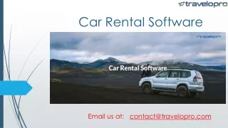 car rental software