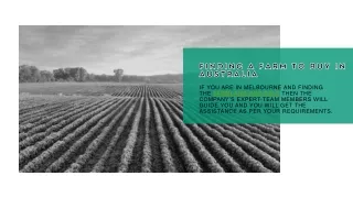 finding a farm to buy in australia