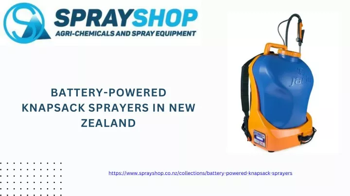 battery powered knapsack sprayers in new zealand