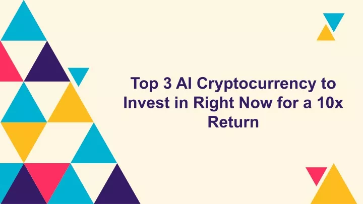 top 3 ai cryptocurrency to invest in right