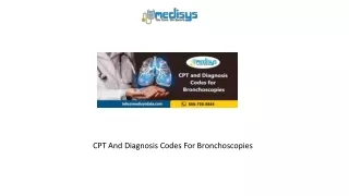 cpt and diagnosis codes for bronchoscopies