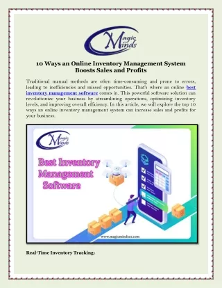 10 ways an online inventory management system