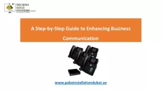 A Step-by-Step Guide to Enhancing Business Communication