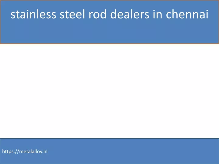 stainless steel rod dealers in chennai