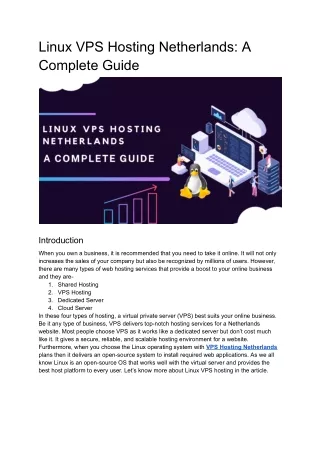 Linux VPS Hosting Netherlands_ A Complete Guide
