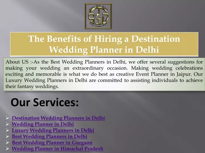 about us as the best wedding planners in delhi