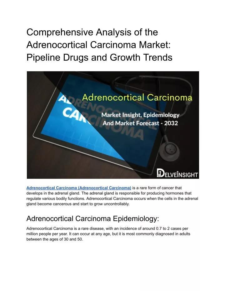 comprehensive analysis of the adrenocortical