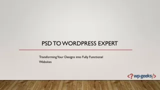 psd to wordpress expert