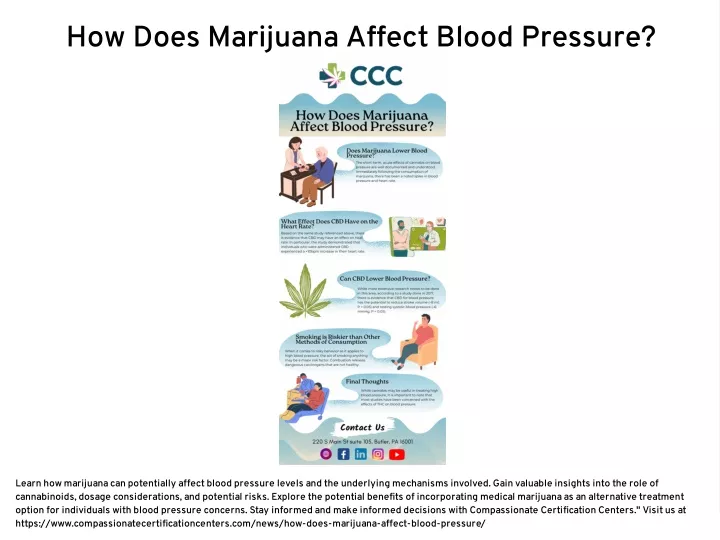 how does marijuana affect blood pressure