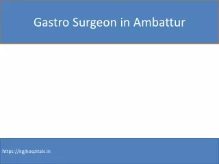 general Surgeon in Ambattur