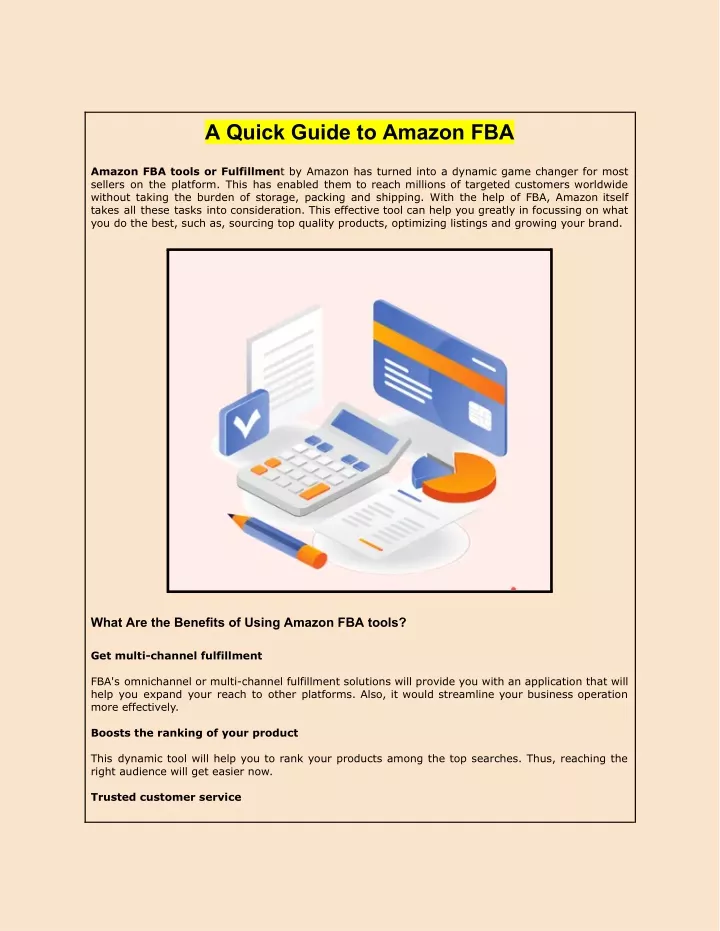 a quick guide to amazon fba