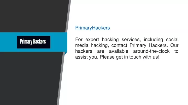 primaryhackers for expert hacking services