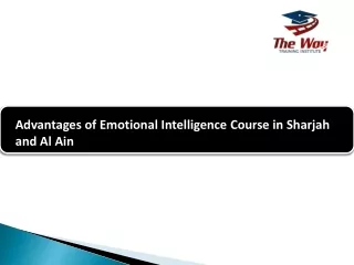 advantages of emotional intelligence course