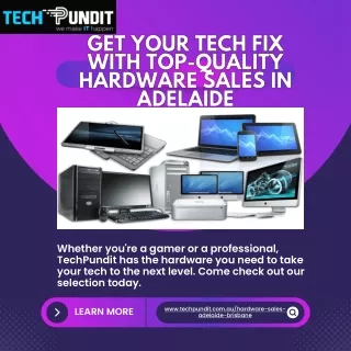 Get Your Tech Fix with Top-Quality Hardware Sales in Adelaide