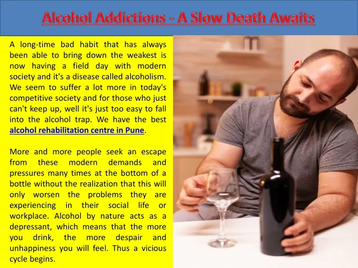 alcohol addictions a slow death awaits