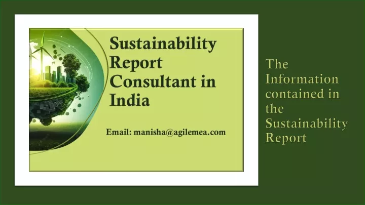 the information contained in the sustainability report