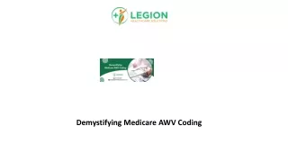 demystifying medicare awv coding