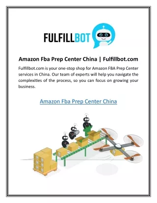 amazon fba prep center china fulfillbot com