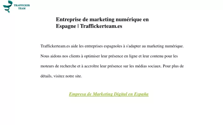 entreprise de marketing num rique en espagne