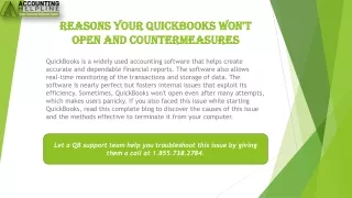 reasons your quickbooks won t open and countermeasures