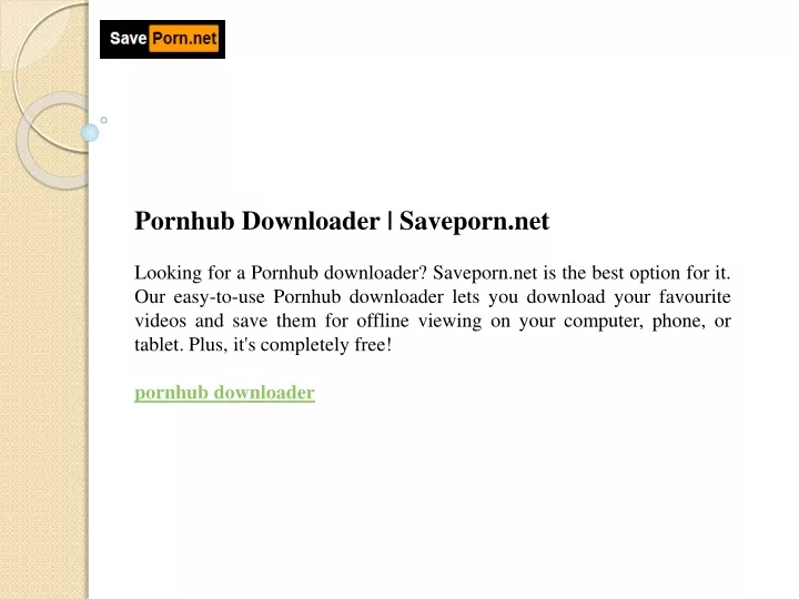 pornhub downloader saveporn net looking