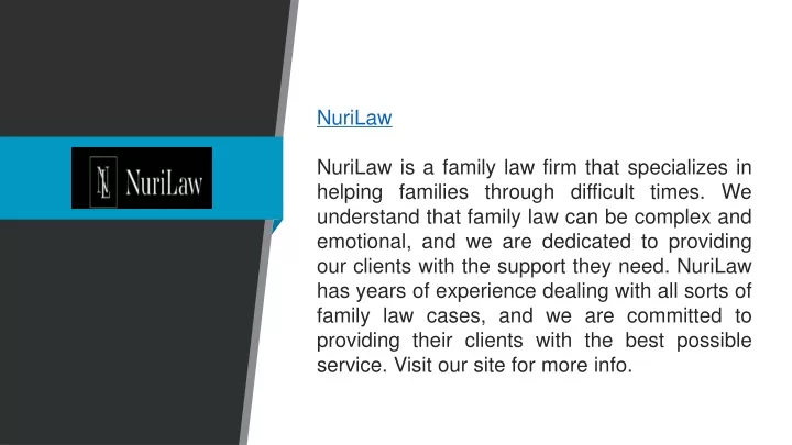 nurilaw nurilaw is a family law firm that