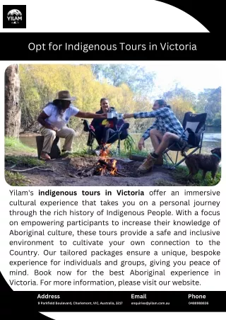 Opt for Indigenous Tours in Victoria