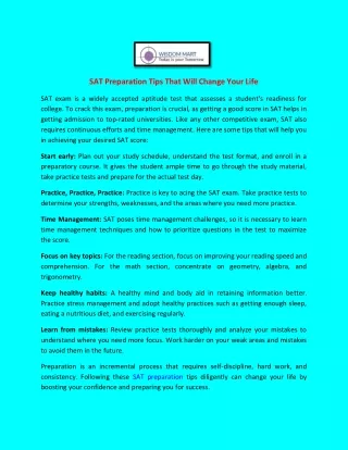 sat preparation tips that will change your life