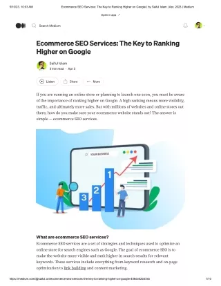 Ecommerce SEO Services_ The Key to Ranking Higher on Google _ by Saiful Islam _ Apr, 2023 _ Medium