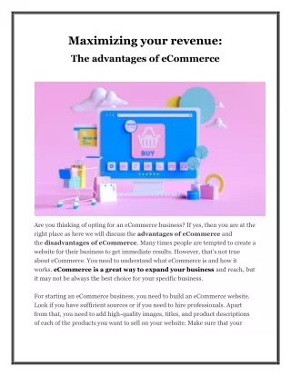 maximizing your revenue